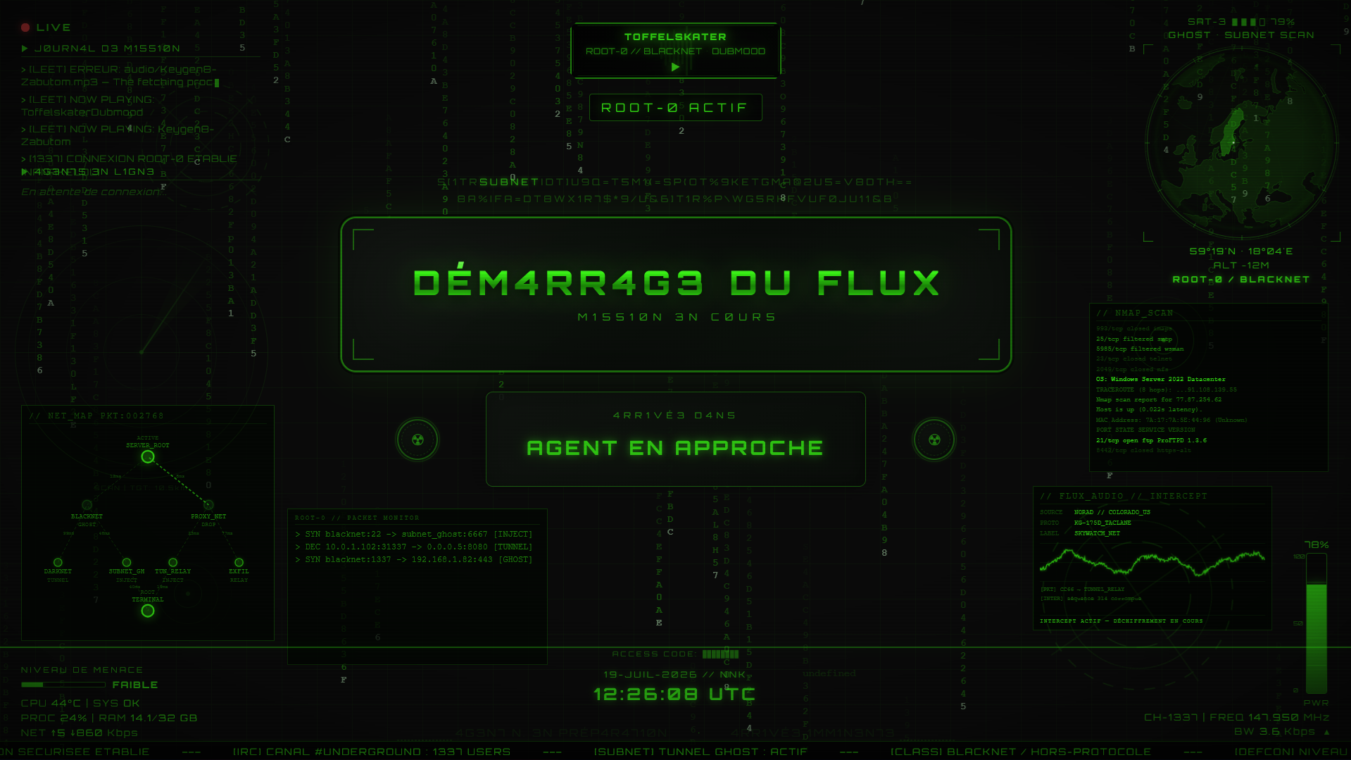 Interface ROOT-0 // Blacknet